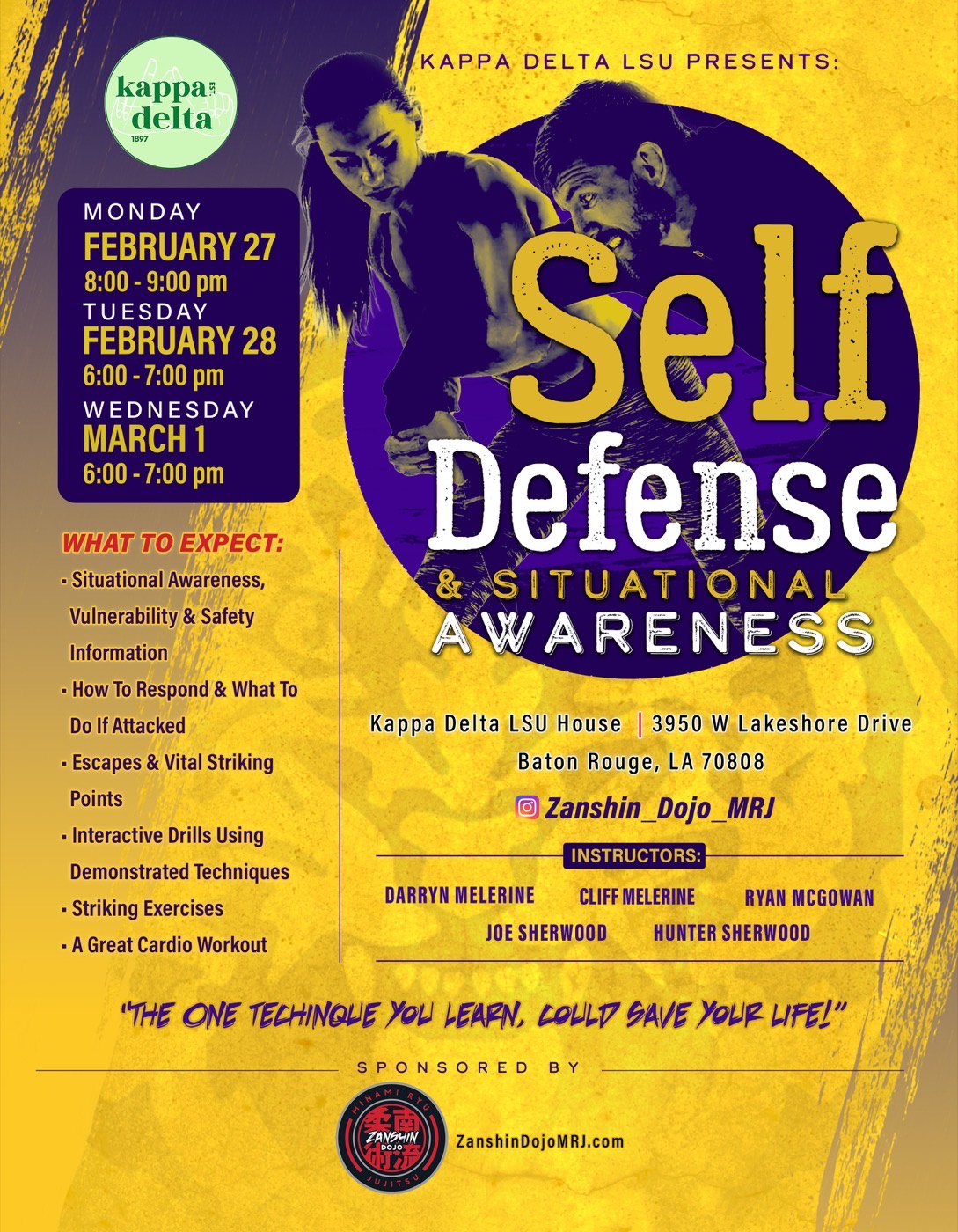 LSU February March seminar wall panel