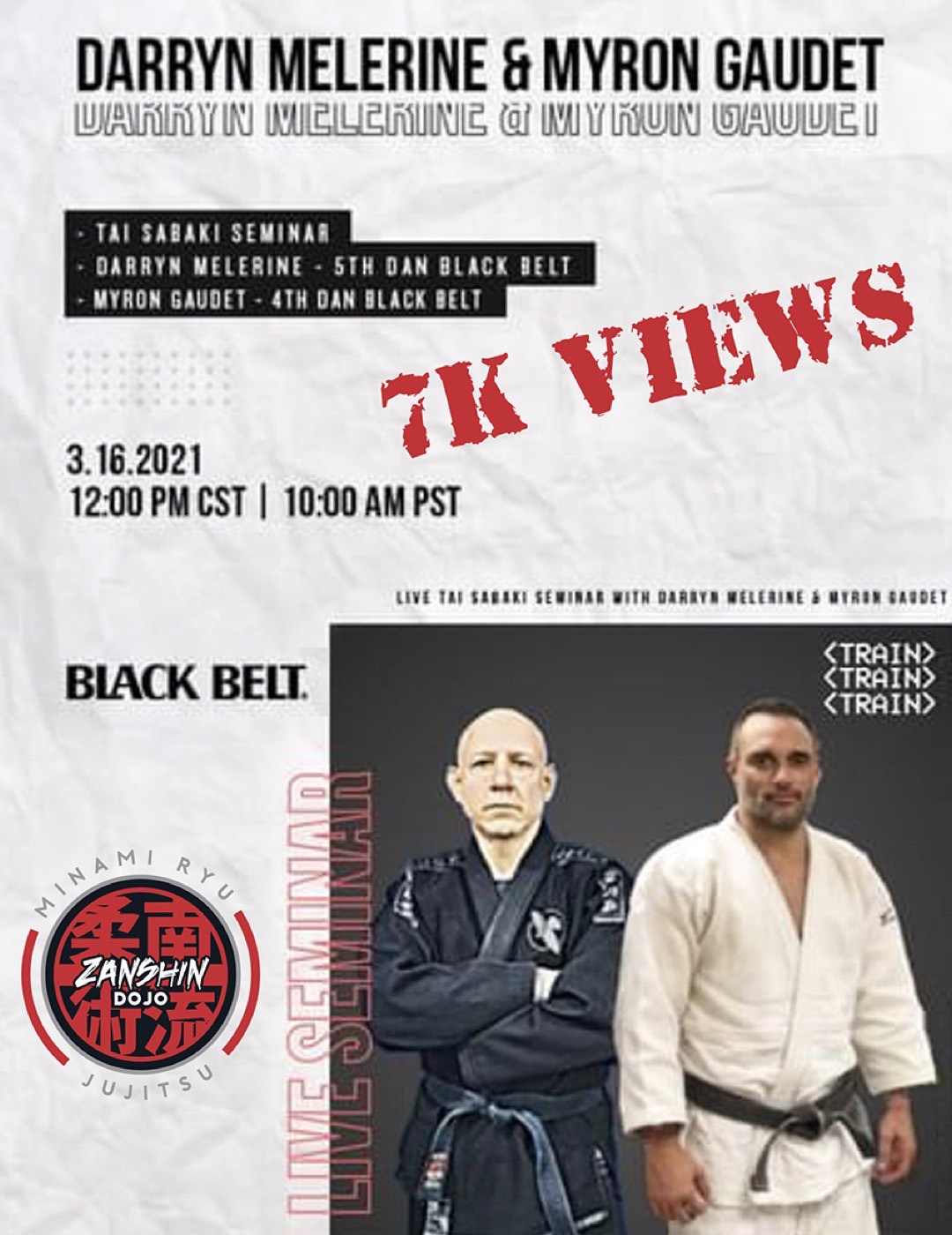 Tai Sabaki Seminar with Darryn Melerine and Myron Gaudet wall panel