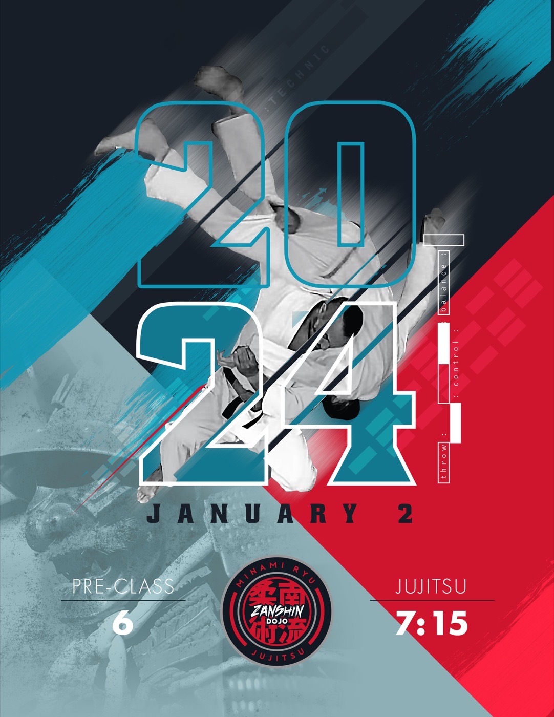 First Class 2024 wall panel at Zanshin Dojo