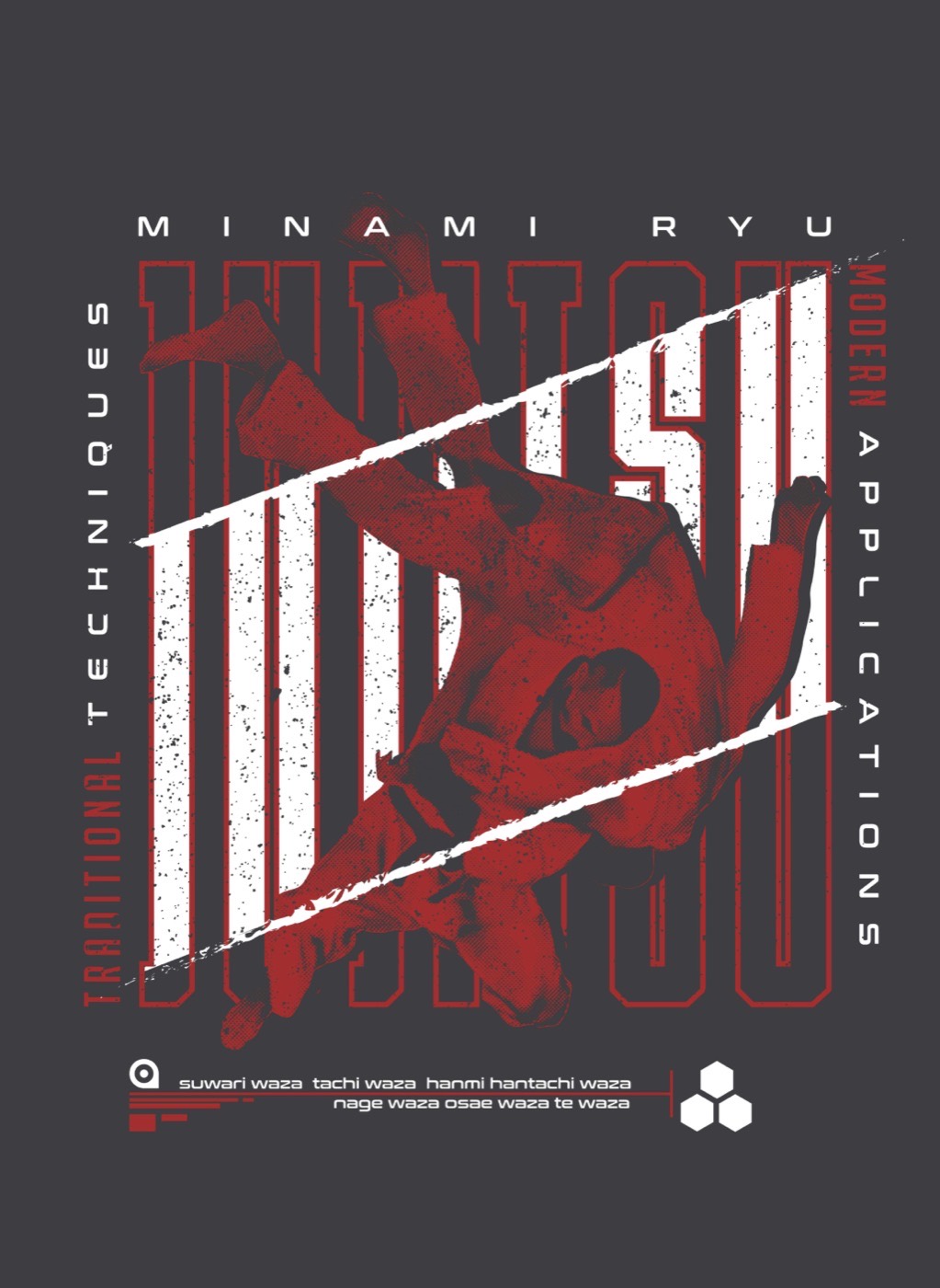 Minami Ryu Jujitsu wall panel at Zanshin Dojo