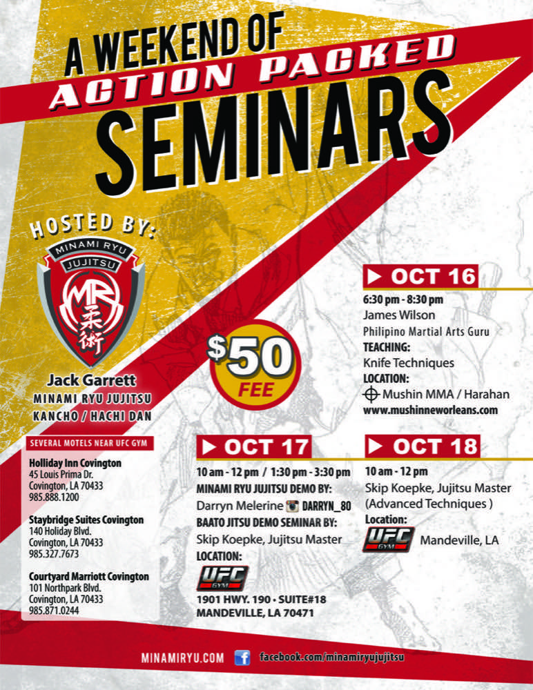 Action packed weekend of seminars wall panel